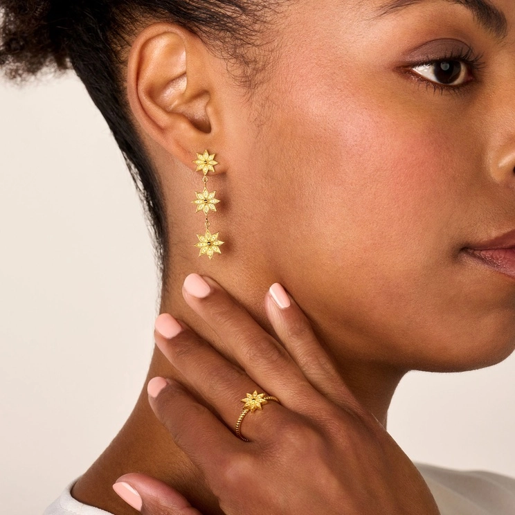 Snow Flower Earrings