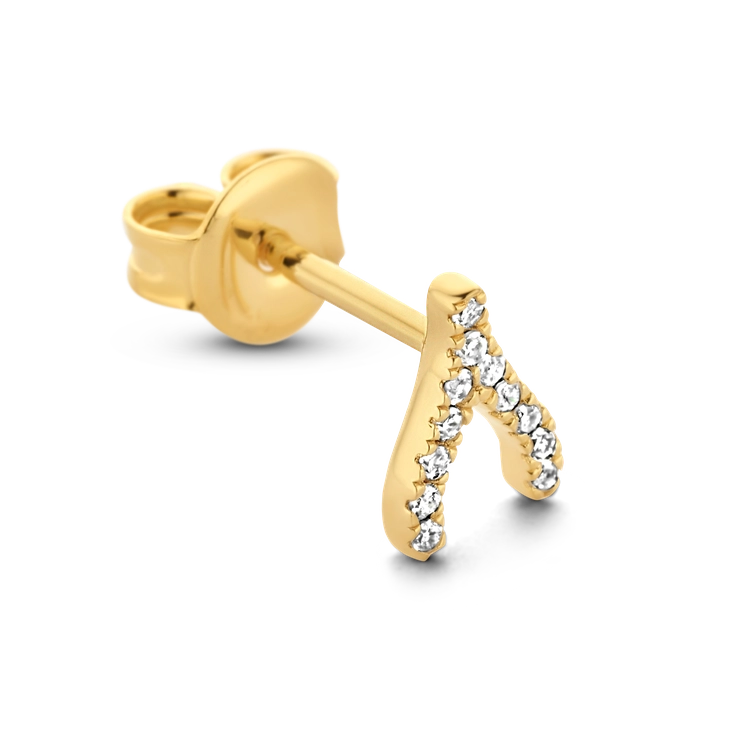 Wishbone (Single) Earring