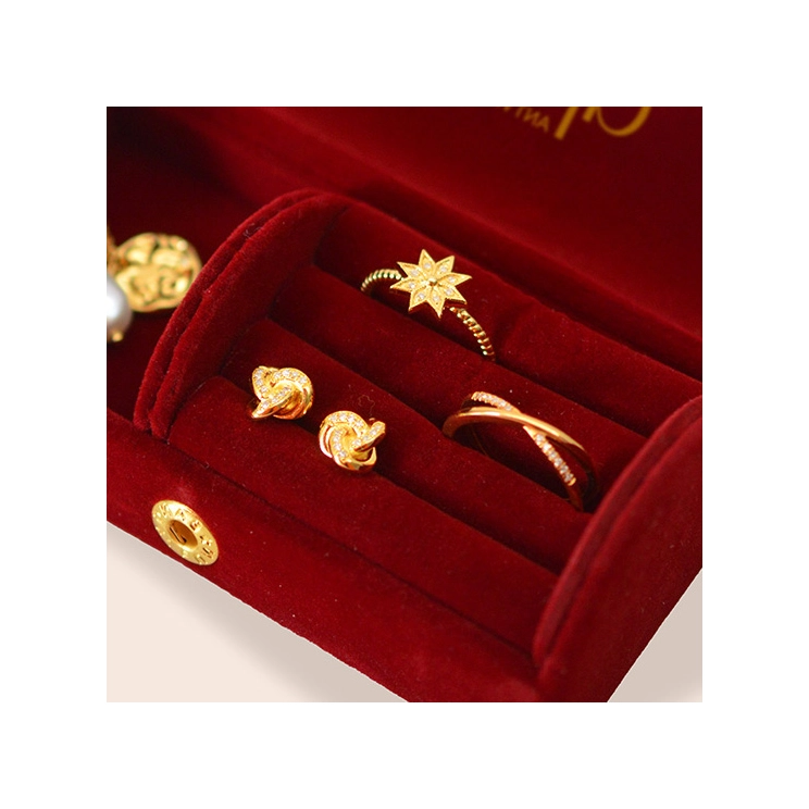 Travel Jewelry Case - Red