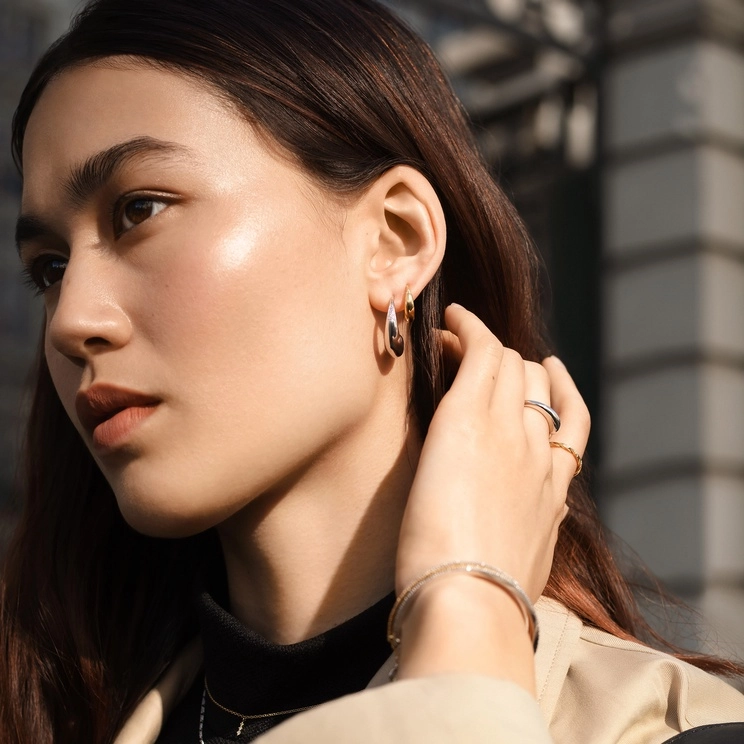 Honey Drip Small Hoops