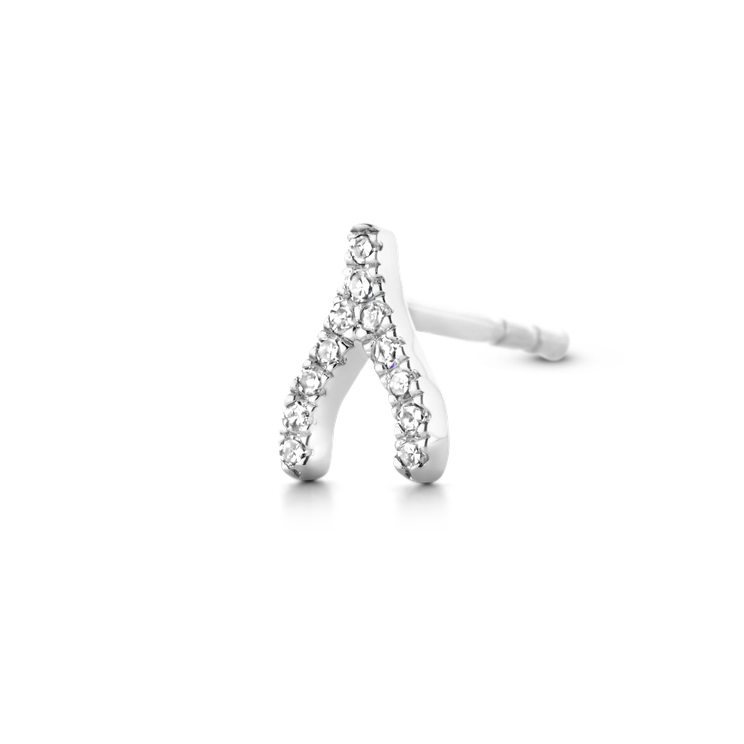 Wishbone (Single) Earring