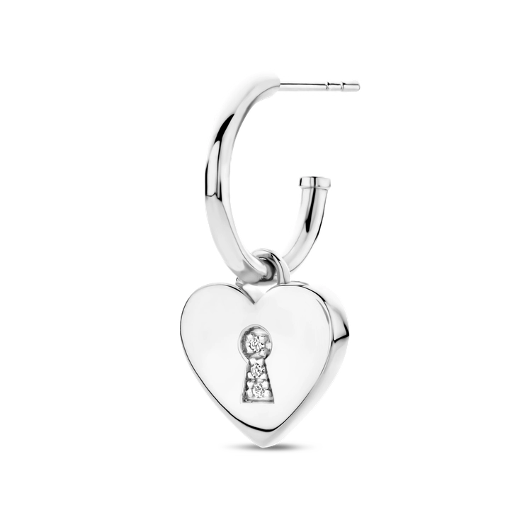 Heart Lock (Single) Earring