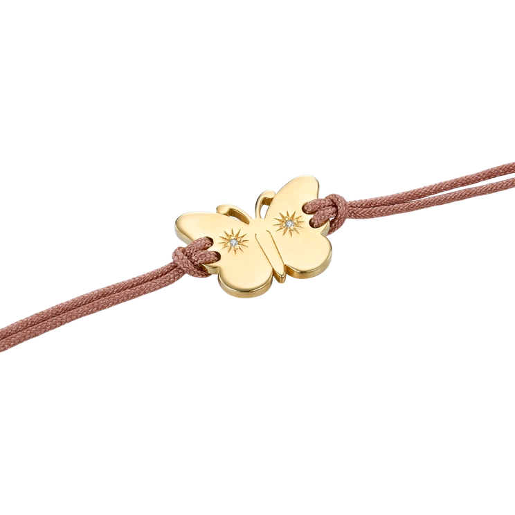Embrace Butterfly Cord Bracelet