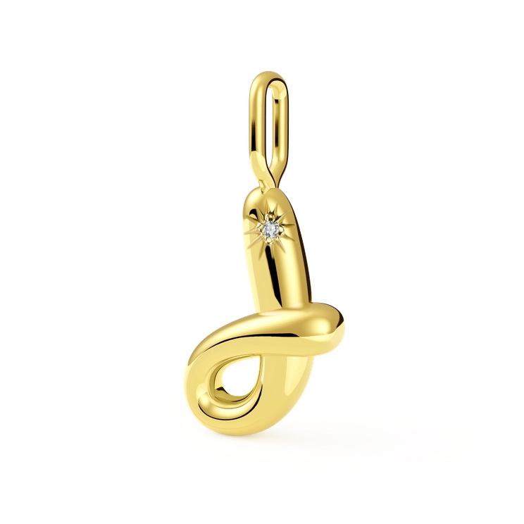 J diamond initial charm